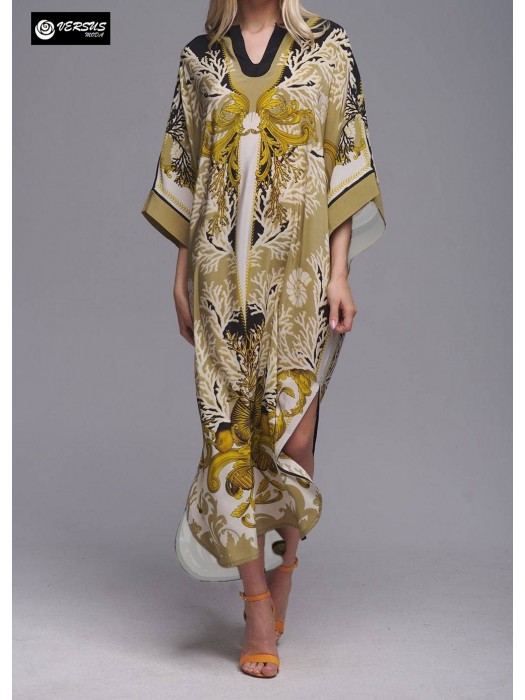 Copricostume Vestito Spolverino Donna Mare Caftano Boho Chic Maxi Dress COV0281